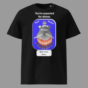 Unisex Organic Cotton T-Shirt Cauldron Angel Black