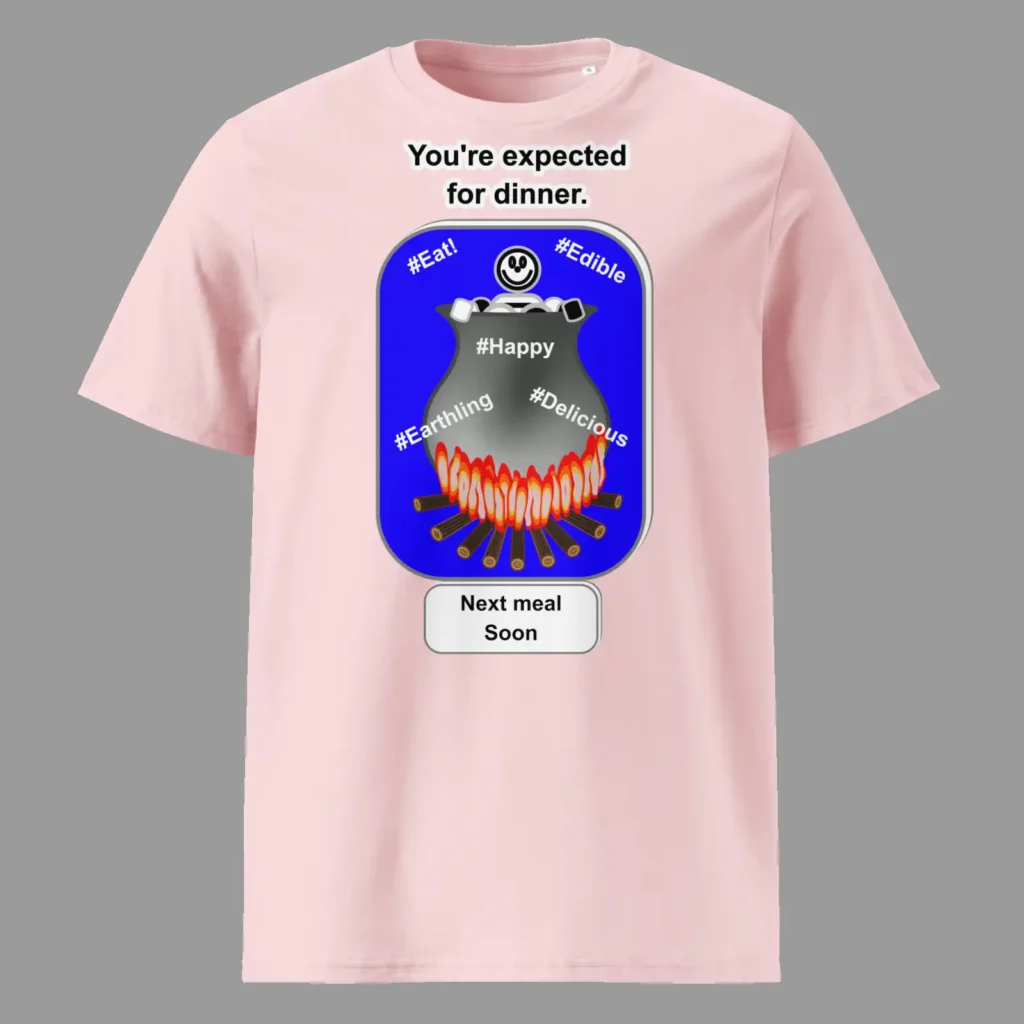 Unisex Organic Cotton T-Shirt Cauldron Angel Cotton Pink