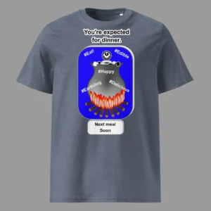 Unisex Organic Cotton T-Shirt Cauldron Angel Dark Heather Blue