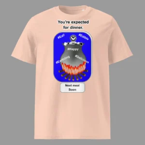 Unisex Organic Cotton T-Shirt Cauldron Angel Fraiche Peche