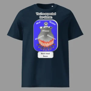 Unisex Organic Cotton T-Shirt Cauldron Angel French Navy