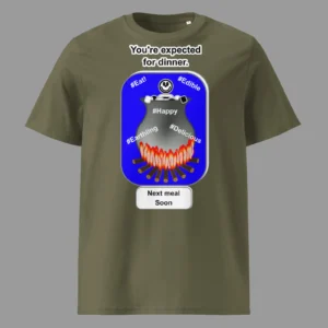 Unisex Organic Cotton T-Shirt Cauldron Angel Khaki