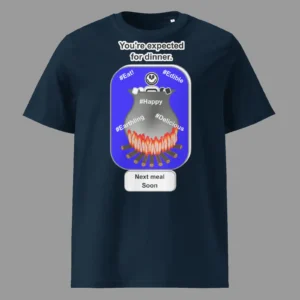 Unisex Organic Cotton T-Shirt Cauldron Martian French Navy