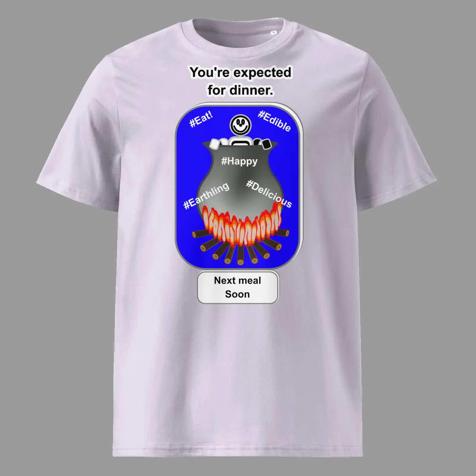 Unisex Organic Cotton T-Shirt Cauldron Martian Lavender