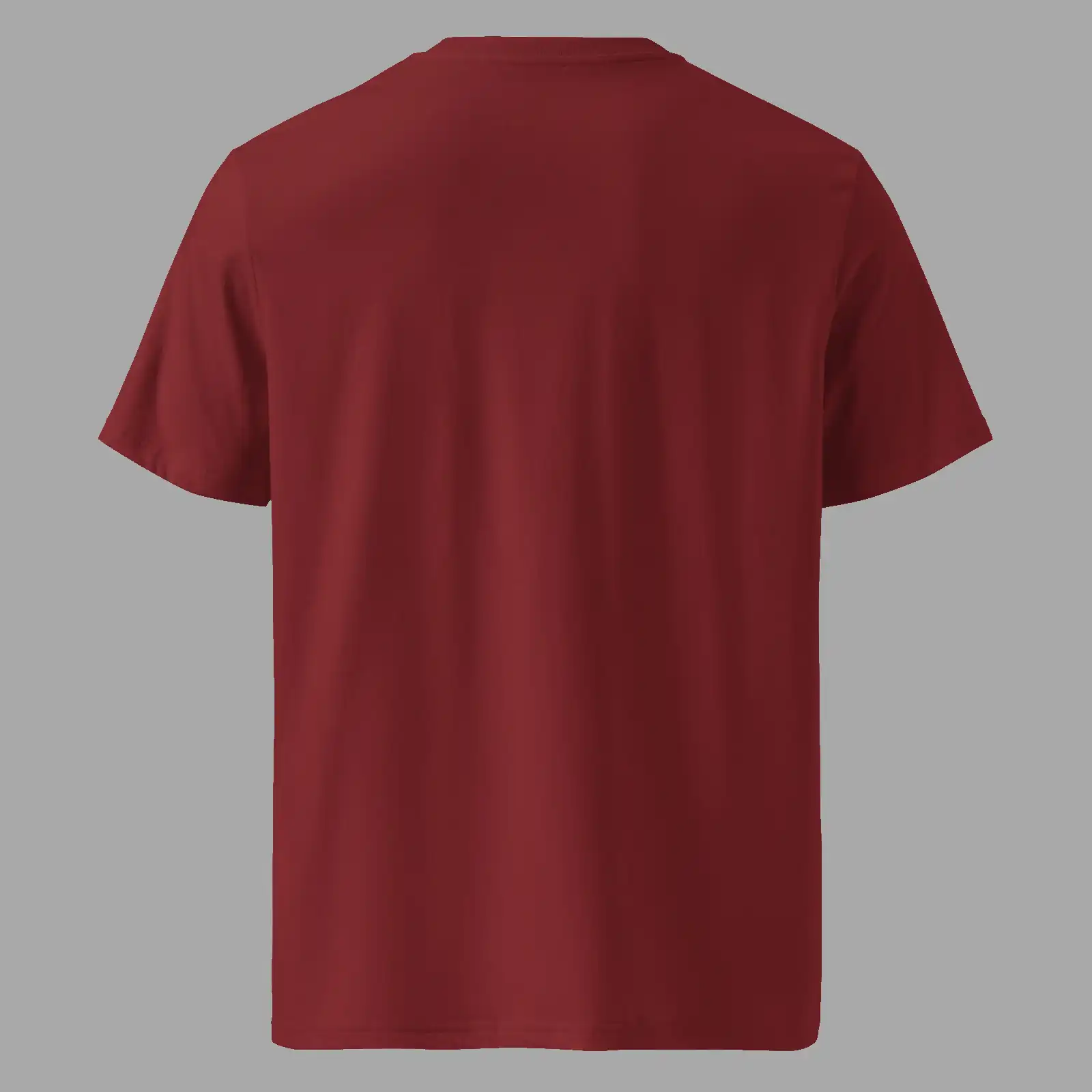 Unisex Organic Cotton T-Shirt Hello Angel Burgundy - Image 2