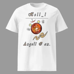 Unisex Organic Cotton T-Shirt Hello Angel White
