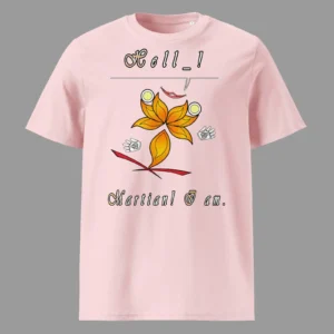 Unisex Organic Cotton T-Shirt Hello Martian Cotton Pink