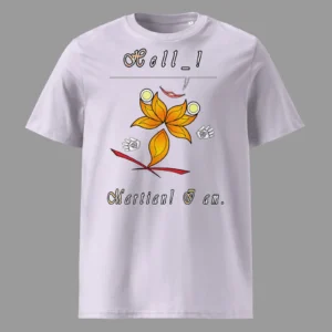 Unisex Organic Cotton T-Shirt Hello Martian Lavender