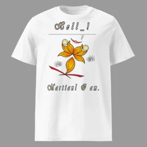 Unisex Organic Cotton T-Shirt Hello Martian White