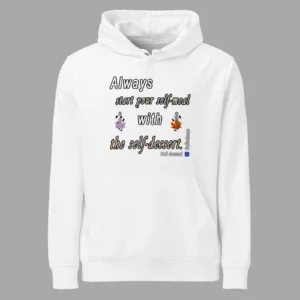 Unisex Organic Mid-Weight Hoodie Self-dessert Delicatesse White
