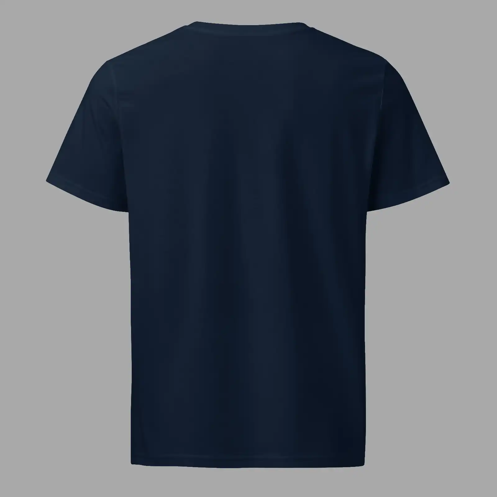 Unisex Organic Mid-Weight T-Shirt Basic Evolution French Navy - Image 2