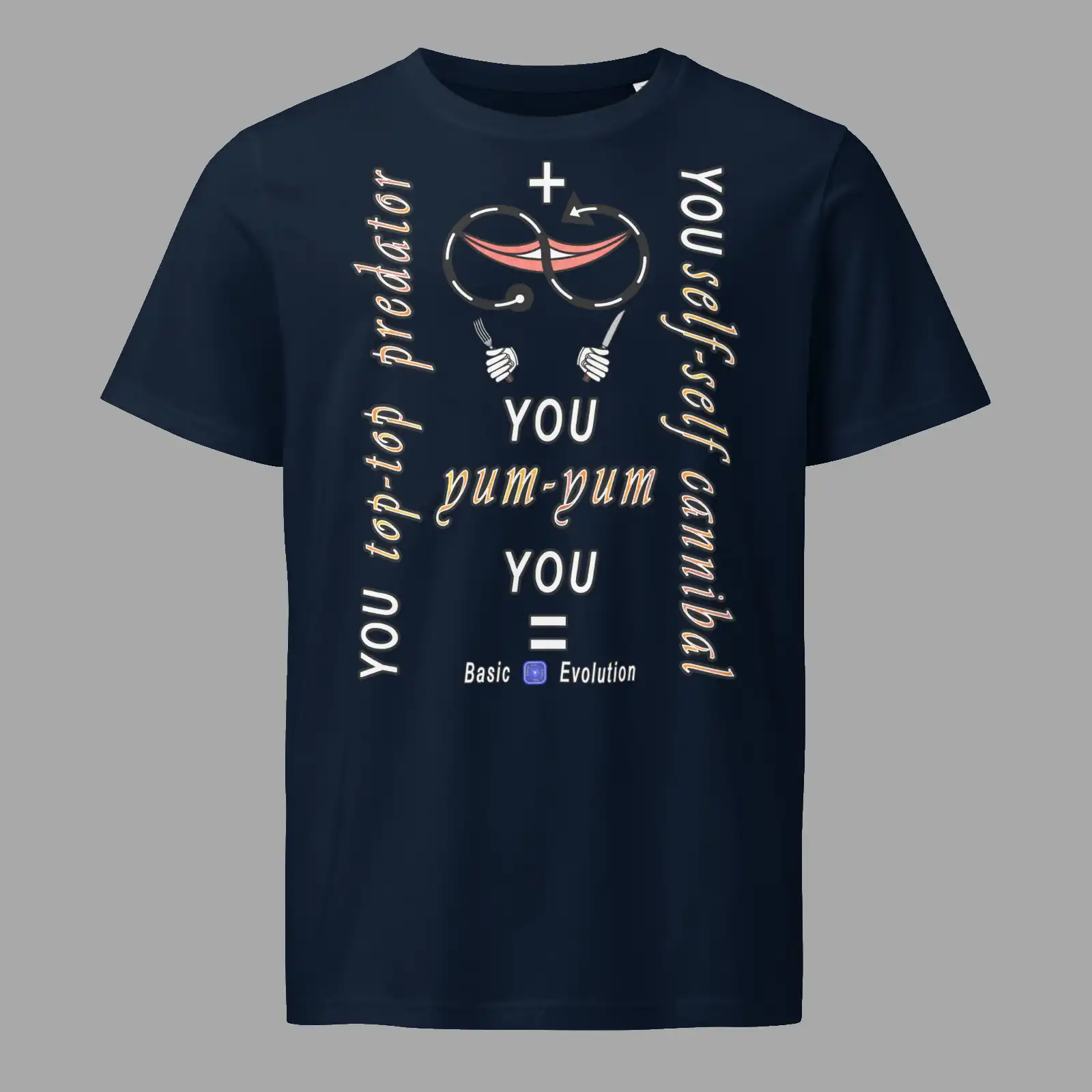 Unisex Organic Mid-Weight T-Shirt Basic Evolution French Navy