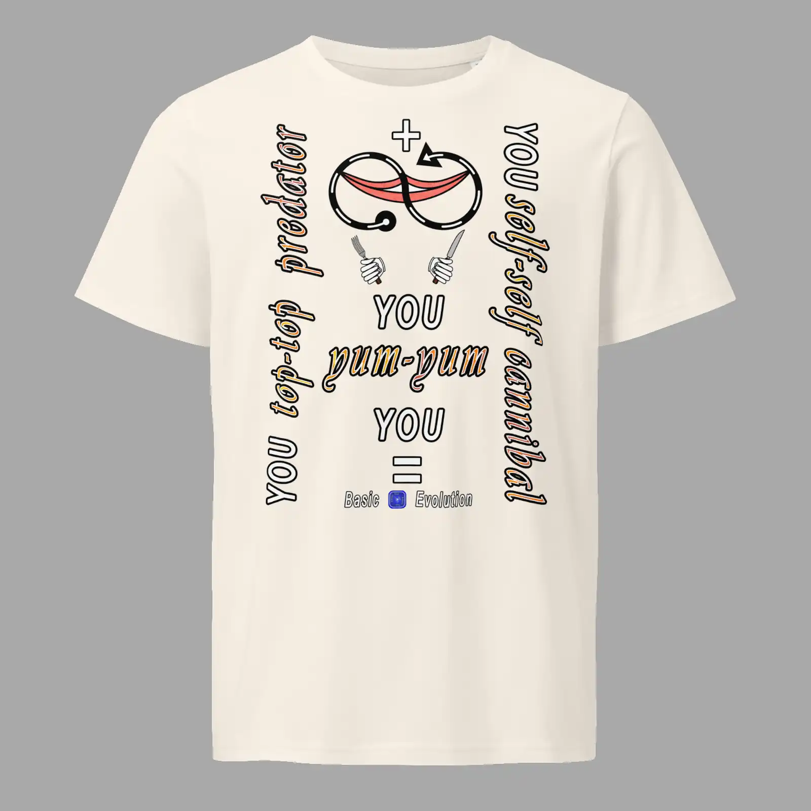 Unisex Organic Mid-Weight T-Shirt Basic Evolution Vintage White