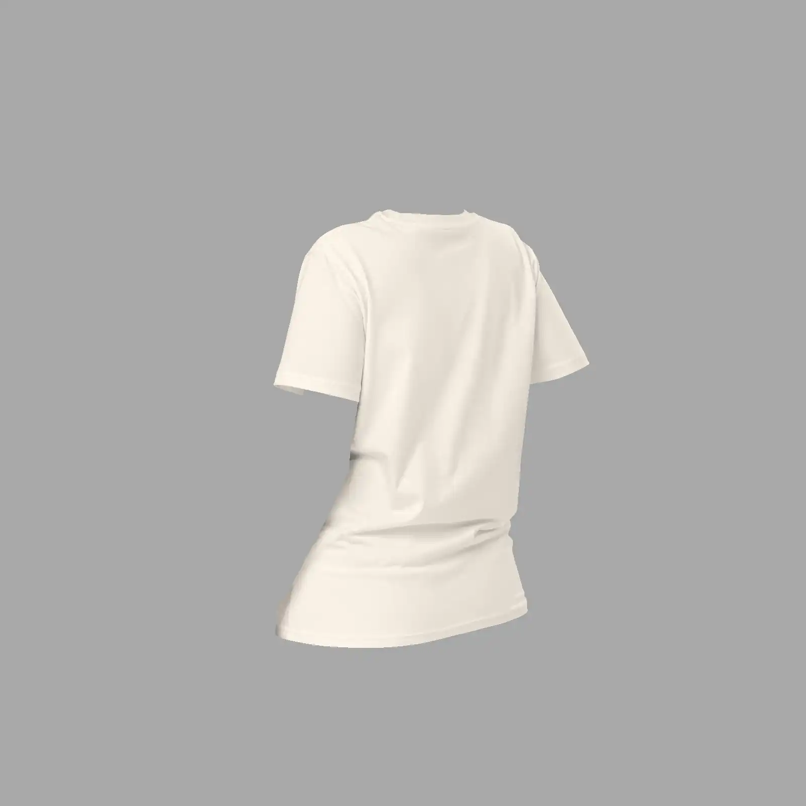 Unisex Organic Mid-Weight T-Shirt Basic Evolution Vintage White - Image 4