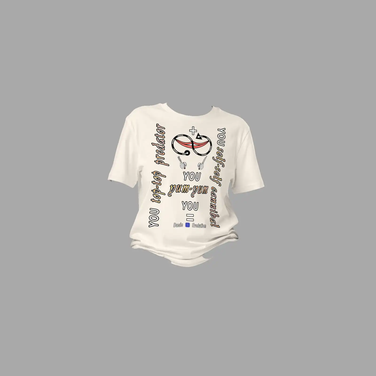 Unisex Organic Mid-Weight T-Shirt Basic Evolution Vintage White - Image 3