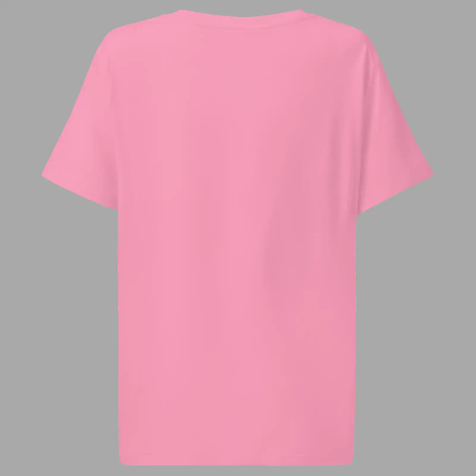 Womens Organic Ribbed Neck T-Shirt Anthropophagous Dilemma Bubble Pink - Image 2
