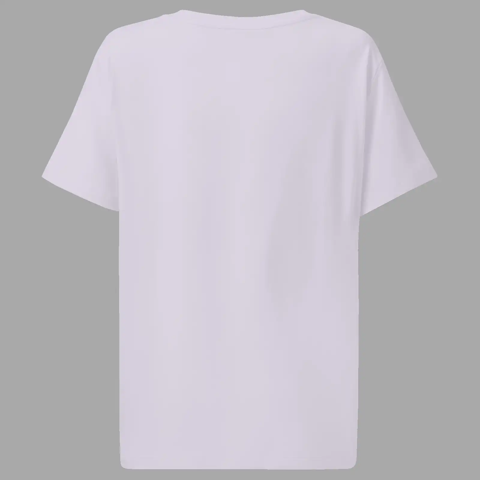 Womens Organic Ribbed Neck T-Shirt Anthropophagous Dilemma Lavender - Image 2